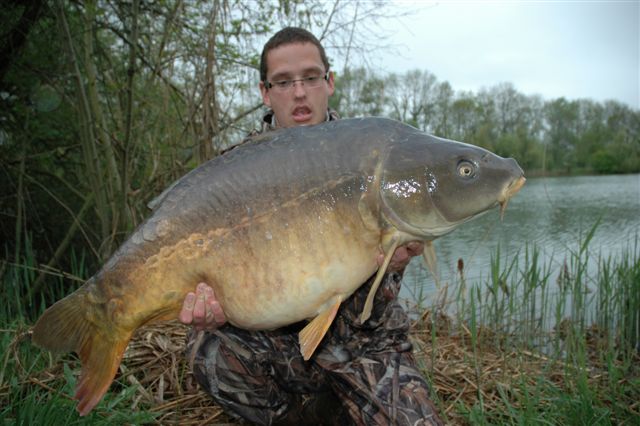 Sbastien et une grosse miroir de 23kg  la FANTASM